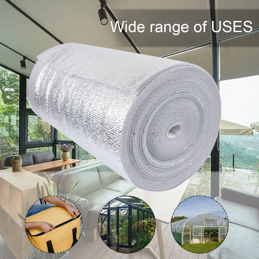 1roll Aluminum Foil Pearl Cotton Insulation Film PET Radiator Reflective Film For Wall Mounted Insulation Radiators Tools
1roll Aluminum Foil Pearl Cotton Insulation Film PET Radiator Reflective Film For Wall Mounted Insulation Radiators Tools