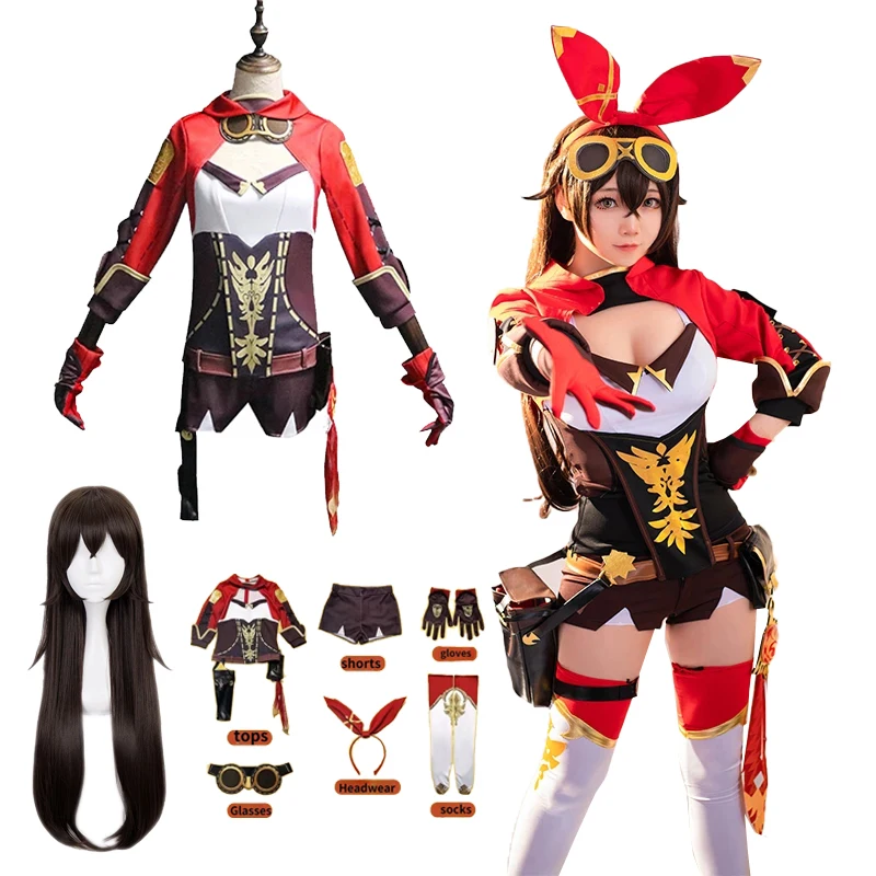 Amber Cosplay Game Genshin Impact Amber Cosplay Costume Anime Amber Wig Red Suit Cosplay Halloween Party Costumes Wig Full Set
Amber Cosplay Game Genshin Impact Amber Cosplay Costume Anime Amber Wig Red Suit Cosplay Halloween Party Costumes Wig Full Set