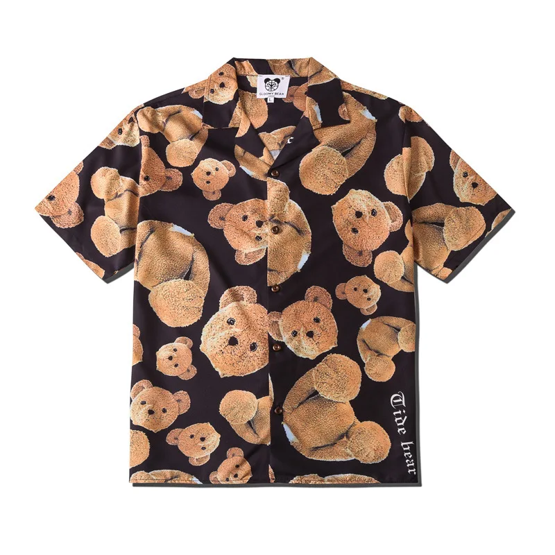 2021 Summer New Men Teddy Bear Print Shirt Lovers Fashion Short Sleeve Cool Thin Shirt Male Hawaiian Beach Harajuku Lapel Shirts
2021 Summer New Men Teddy Bear Print Shirt Lovers Fashion Short Sleeve Cool Thin Shirt Male Hawaiian Beach Harajuku Lapel Shirts