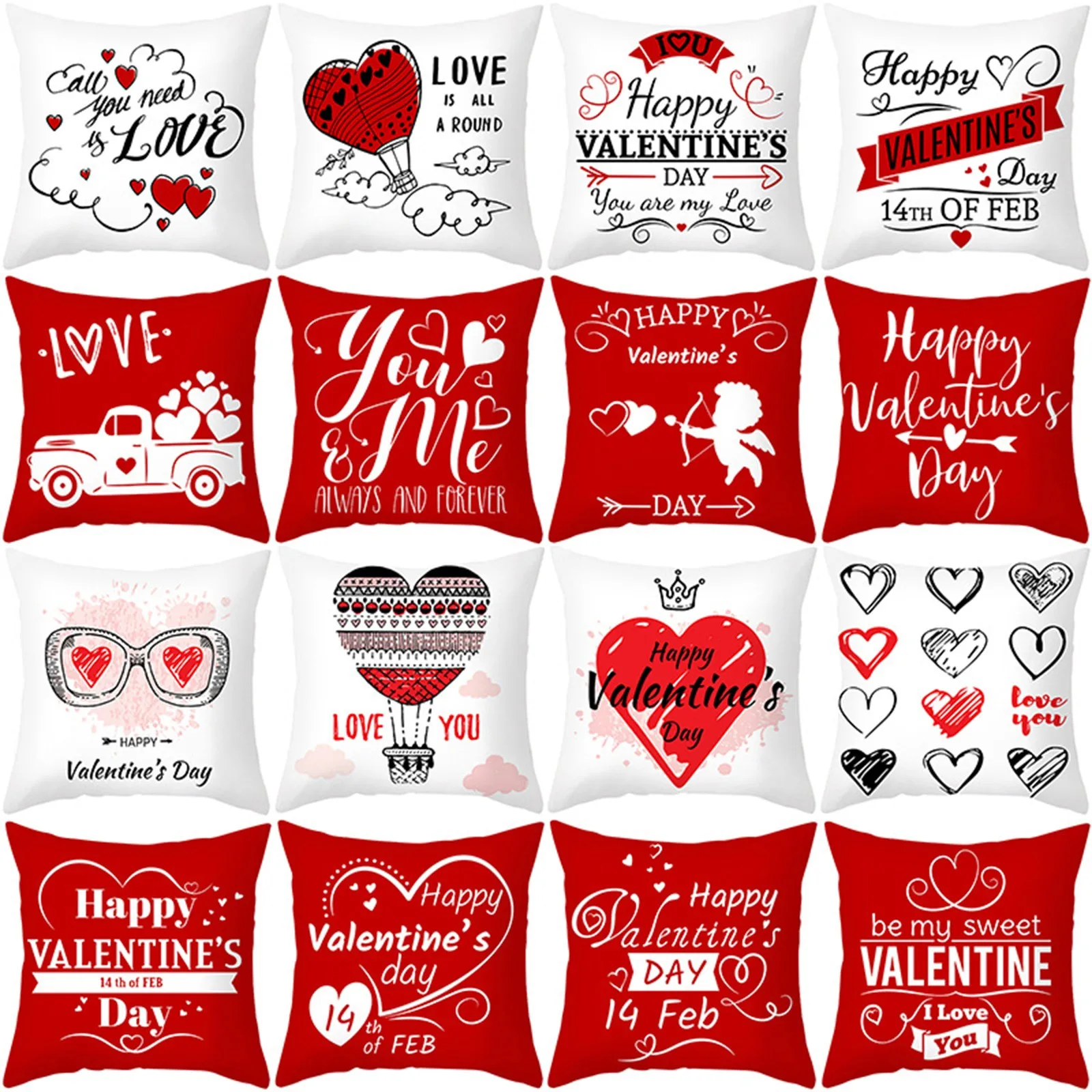Valentine's Day Throwing Pillow Cover Red Love Letter Peach Skin Printing Pillow Cover Sofa Cushion Cover Pillows for Covers
Valentine's Day Throwing Pillow Cover Red Love Letter Peach Skin Printing Pillow Cover Sofa Cushion Cover Pillows for Covers