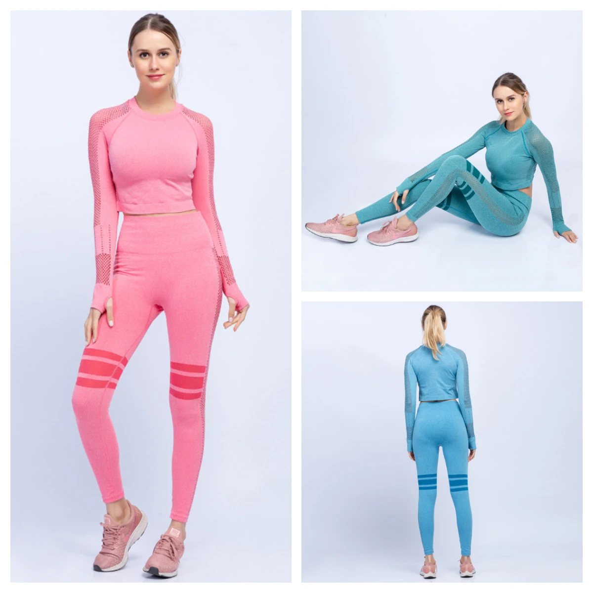 Grid Stitching Is Seamless Workout Sets Women 2 Piece Yoga Fitness Clothes Exercise Sportswear Legging Crop Top Gym Clothes
Grid Stitching Is Seamless Workout Sets Women 2 Piece Yoga Fitness Clothes Exercise Sportswear Legging Crop Top Gym Clothes