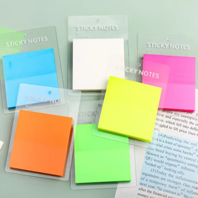 50Sheets Transparent Sticky Notes Waterproof Colorful Clear Memo Pad Posted It Self Adhesive Memo Message Reminder Office School
50Sheets Transparent Sticky Notes Waterproof Colorful Clear Memo Pad Posted It Self Adhesive Memo Message Reminder Office School