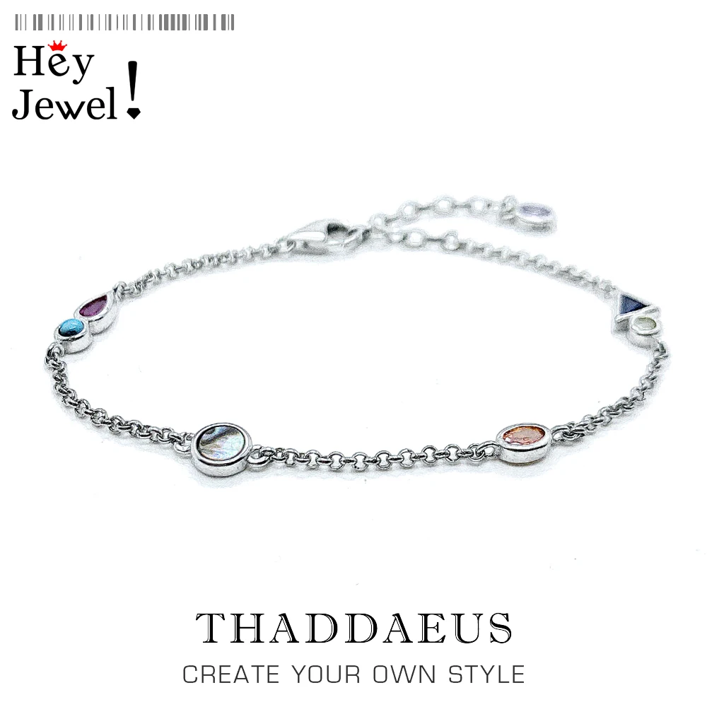 Bracelet Colourful Stones Playful Link Chain 925 Sterling Silver Paradisiacal Nature Jewelry Europe Women Bohemia Creative Gift
Bracelet Colourful Stones Playful Link Chain 925 Sterling Silver Paradisiacal Nature Jewelry Europe Women Bohemia Creative Gift