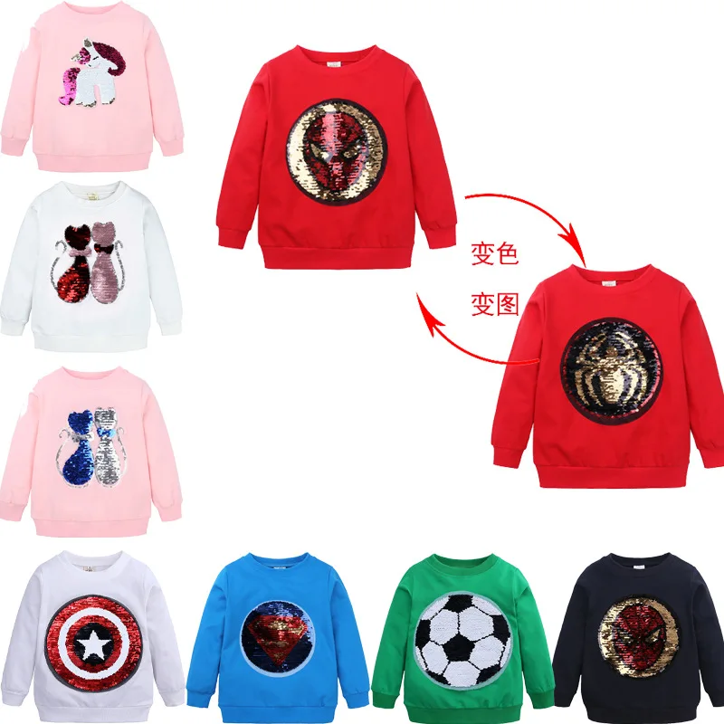 Детский свитшот с длинным рукавом и блестками, с рисунком Человека-паука
Детский свитшот с длинным рукавом и блестками, с рисунком Человека-паука