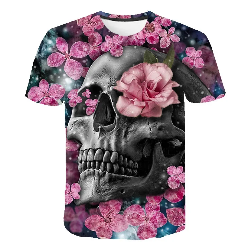 Horror Skull 3D Digital Printing 2022 Summer Men's Fashion Casual Round Neck Short Sleeve Harajuku Street Plus Size T-shirt
Horror Skull 3D Digital Printing 2022 Summer Men's Fashion Casual Round Neck Short Sleeve Harajuku Street Plus Size T-shirt