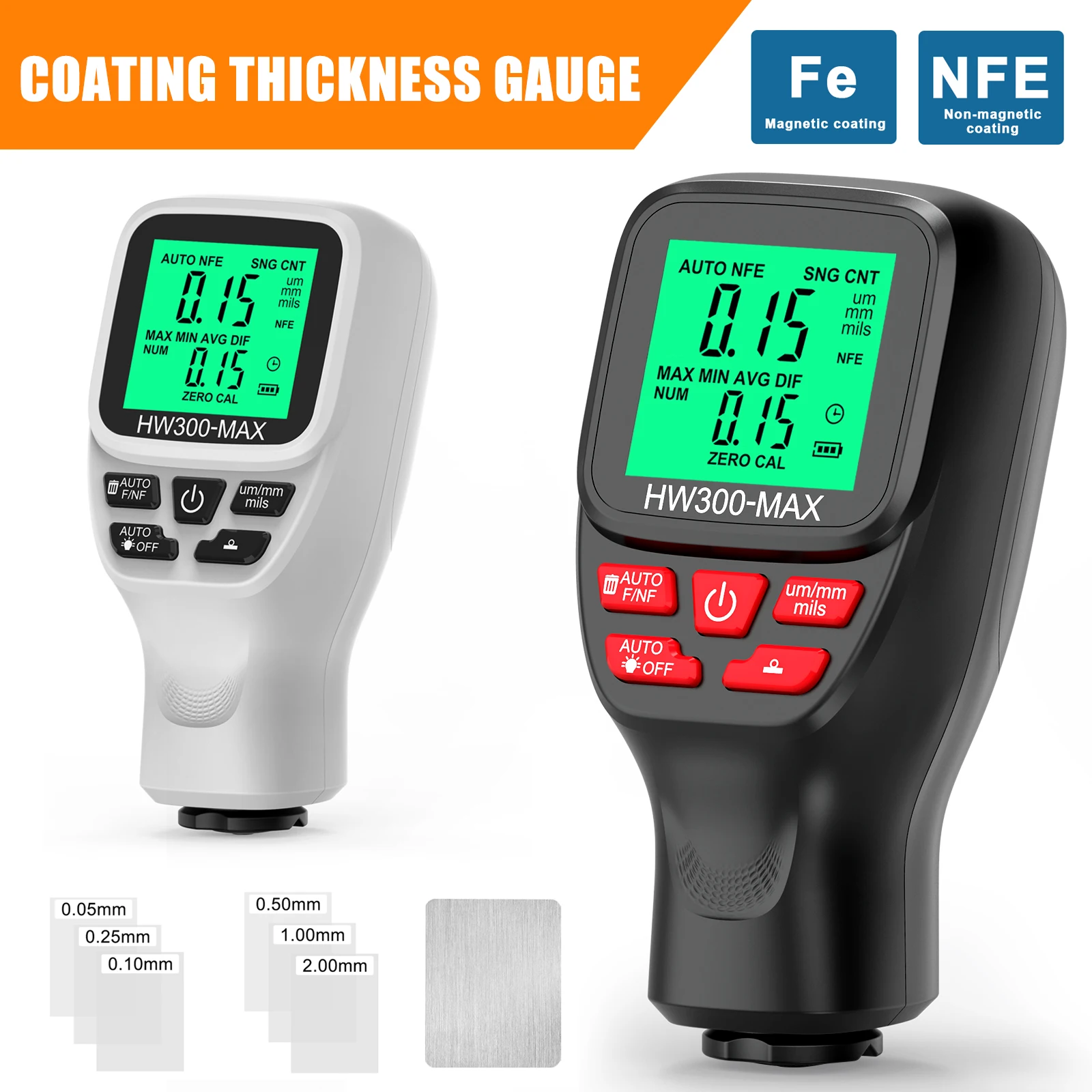 Coating Thickness Gauge Car Paint Thickness Gauge Measuring Metal Plating and Coating Thickness with Unit Conversion Micron Mil
Coating Thickness Gauge Car Paint Thickness Gauge Measuring Metal Plating and Coating Thickness with Unit Conversion Micron Mil