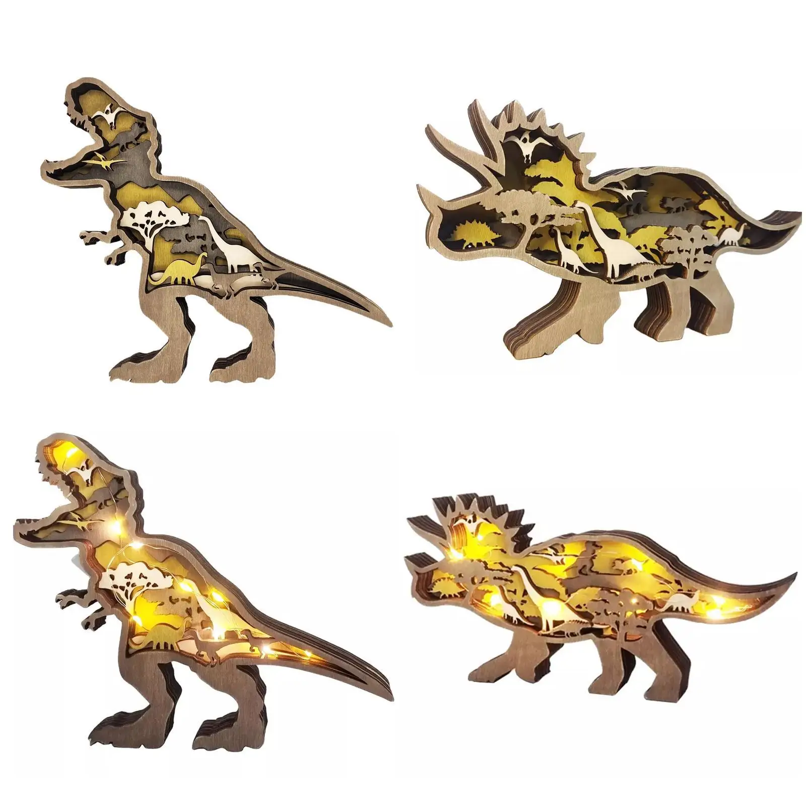 2022 деревянные светящиеся украшения, полый многослойный динозавр в стиле ретро, украшение для гостиной, динозавр, носорог, для мальчика, спал... 
2022 деревянные светящиеся украшения, полый многослойный динозавр в стиле ретро, украшение для гостиной, динозавр, носорог, для мальчика, спал...