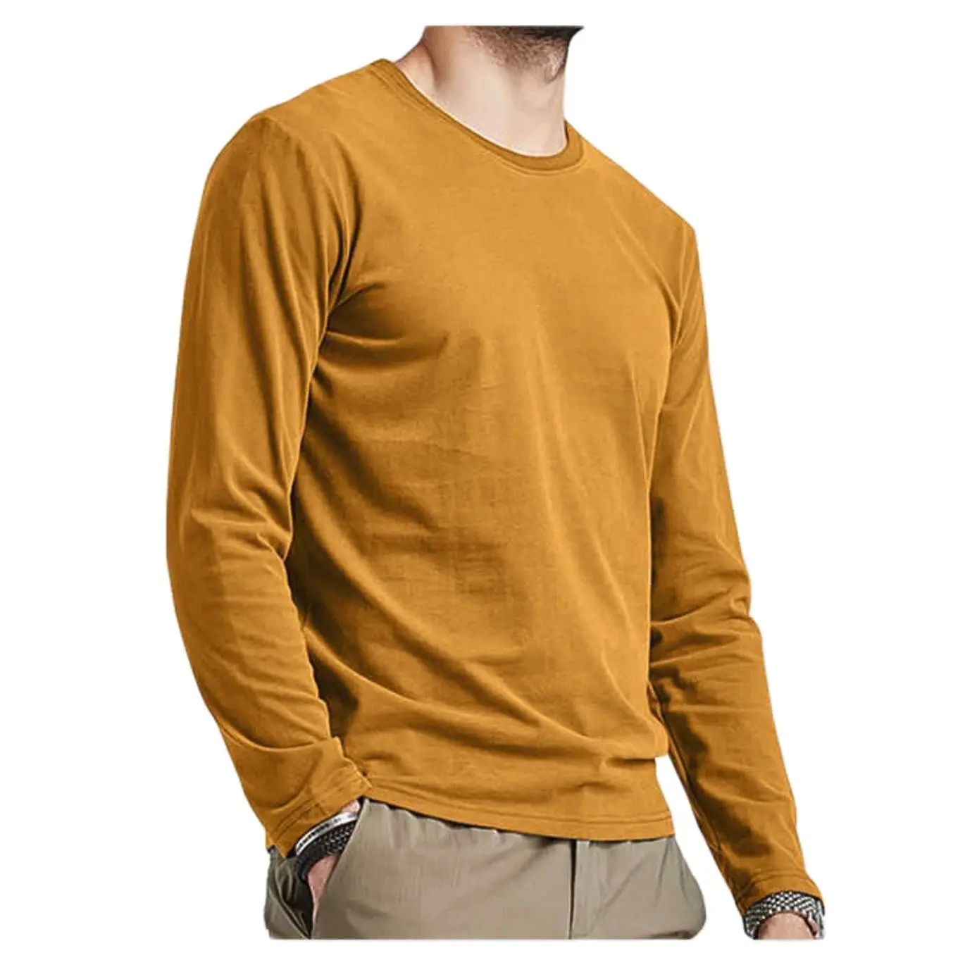 Men's Slim Fitting Cotton Long Sleeved T-shirt Korean Style Solid Color Round Neck Youth Couple Bottomed Shirt Upper Clothes
Men's Slim Fitting Cotton Long Sleeved T-shirt Korean Style Solid Color Round Neck Youth Couple Bottomed Shirt Upper Clothes
