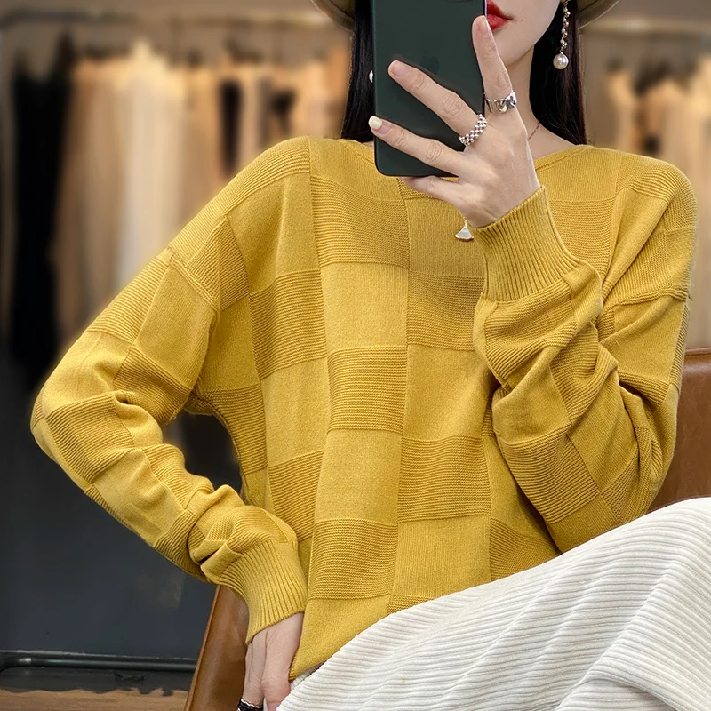 Spring 2023 New 100% Cotton Knitwear Sweater Round Neck Thin Korean Fashion Pullover Loose Elegant Women's Top Free Of Freight
Spring 2023 New 100% Cotton Knitwear Sweater Round Neck Thin Korean Fashion Pullover Loose Elegant Women's Top Free Of Freight