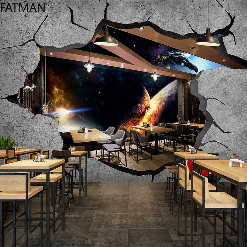 FATMAN Custom Restaurant Bar Cement Broken Wall Industrial Style Wallpaper 3d Sci-fi Starry Sky Mural KTV Internet Cafe Dropship
FATMAN Custom Restaurant Bar Cement Broken Wall Industrial Style Wallpaper 3d Sci-fi Starry Sky Mural KTV Internet Cafe Dropship