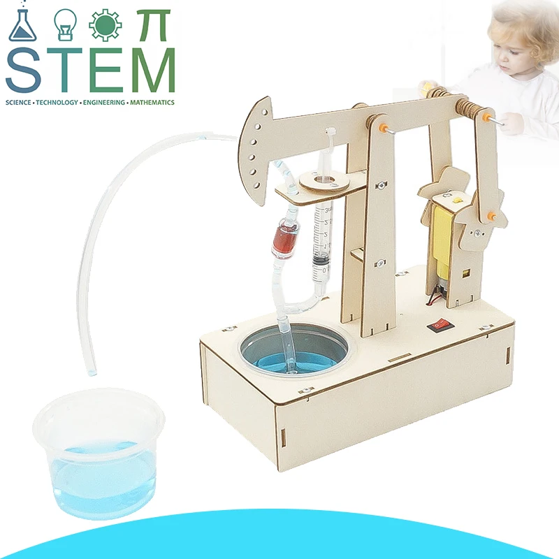 Kids STEM Toys DIY Pumping Unit Assembling Model Material Kits Water Pump Experiment Technology Toy Puzzle Painted Toys Gift
Kids STEM Toys DIY Pumping Unit Assembling Model Material Kits Water Pump Experiment Technology Toy Puzzle Painted Toys Gift