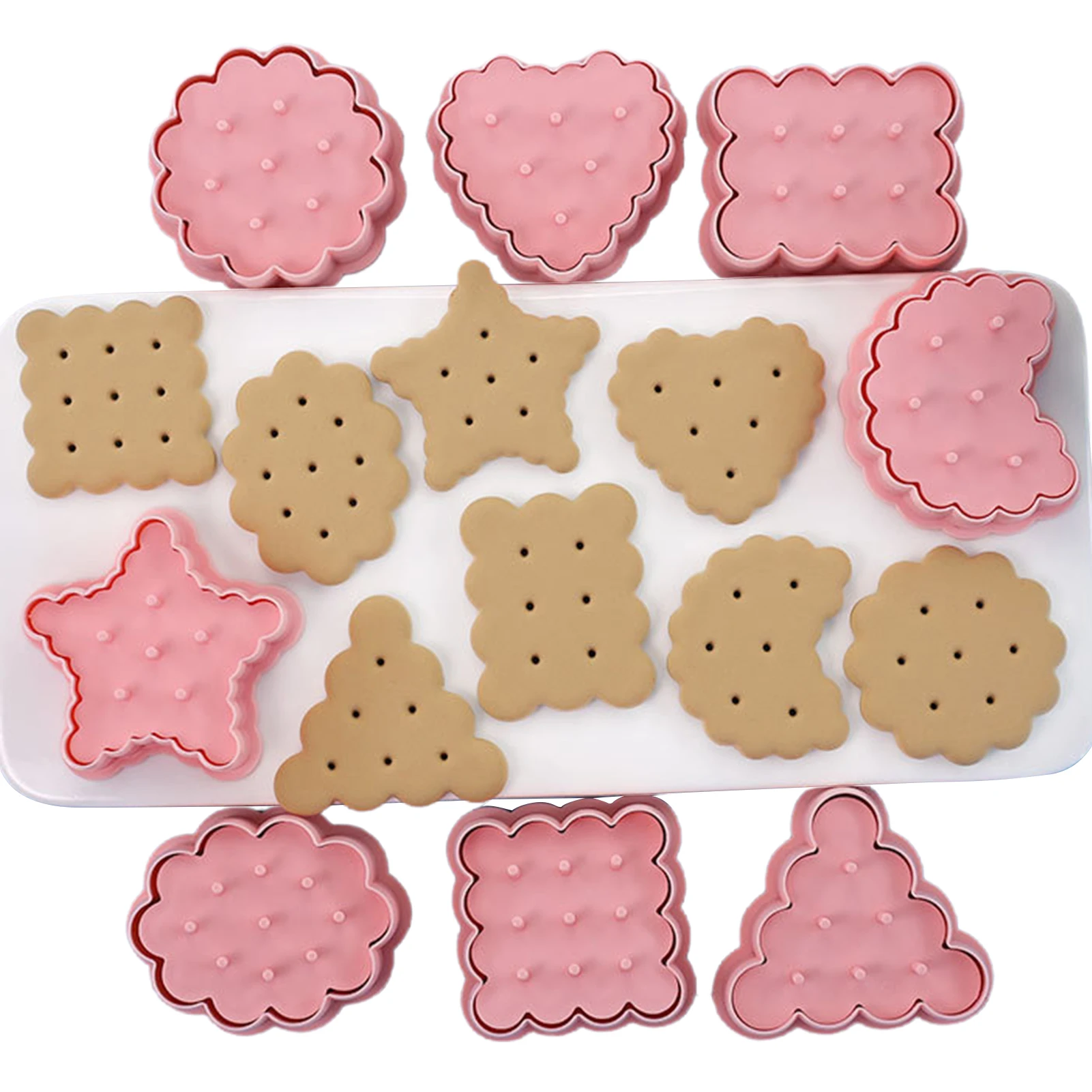 Cute Cookie Cutters Shapes Biscuit Cutter Molds For Baking Clear 3D Embossing Kitchen Baking Tool For Pastry Fondant Cheese
Cute Cookie Cutters Shapes Biscuit Cutter Molds For Baking Clear 3D Embossing Kitchen Baking Tool For Pastry Fondant Cheese