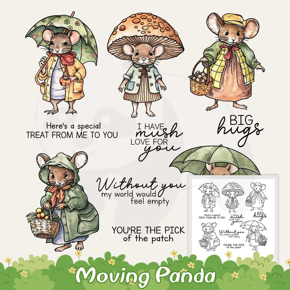 Cute Mice Lady Hold Umbrella In Rainy Days Cutting Dies Clear Stamp DIY Scrapbooking Metal Dies Silicone Stamp For Cards Albums
Cute Mice Lady Hold Umbrella In Rainy Days Cutting Dies Clear Stamp DIY Scrapbooking Metal Dies Silicone Stamp For Cards Albums