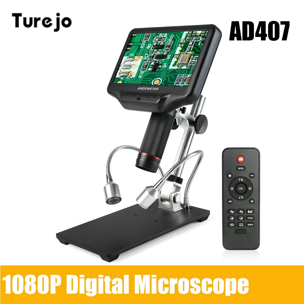Professional Adjustable Digital MicroscopesUSB Microscope Andonstar AD407 HDMI 4MP UHD 7 Inch LCD Screen For Phone Repairing
Professional Adjustable Digital MicroscopesUSB Microscope Andonstar AD407 HDMI 4MP UHD 7 Inch LCD Screen For Phone Repairing