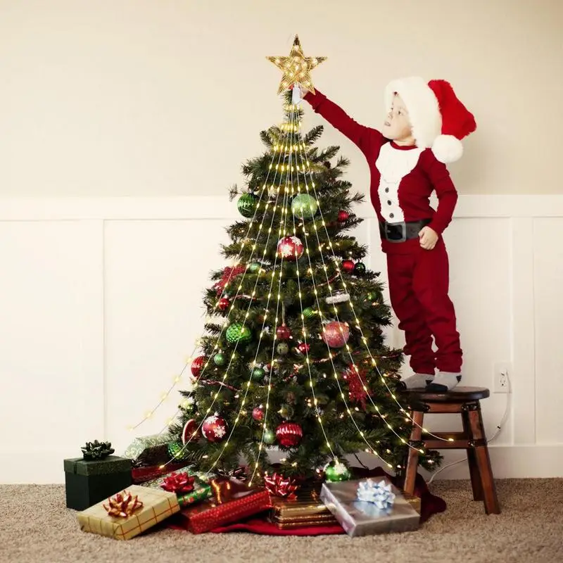 Christmas Tree Star Light String Christmas Tree Topper Waterfall Ambience Lights Outdoor Home Navidad Christmas Decoration 2024
Christmas Tree Star Light String Christmas Tree Topper Waterfall Ambience Lights Outdoor Home Navidad Christmas Decoration 2024