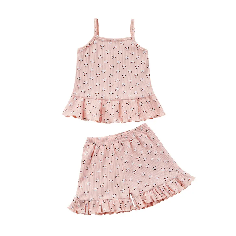 Kids Girls Summer Clothes Short Set 6 Month-4Years Floral Print Spaghetti Strap Sleeveless Tops and Ruffles Casual Outfit
Kids Girls Summer Clothes Short Set 6 Month-4Years Floral Print Spaghetti Strap Sleeveless Tops and Ruffles Casual Outfit