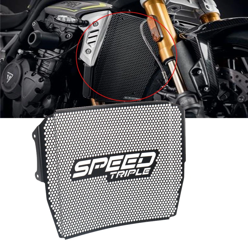 For Speed Triple 1200RS 2021 Motorcycle Accessories CNC Radiator Grille Cover Guard Protection
For Speed Triple 1200RS 2021 Motorcycle Accessories CNC Radiator Grille Cover Guard Protection