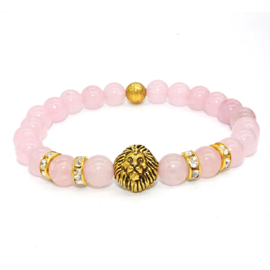 Super Cool Lion Head Pink Crystal Beads Bracelet Healing Balance Prayer Natural Stone Yoga Bracelet For Men Women
Super Cool Lion Head Pink Crystal Beads Bracelet Healing Balance Prayer Natural Stone Yoga Bracelet For Men Women