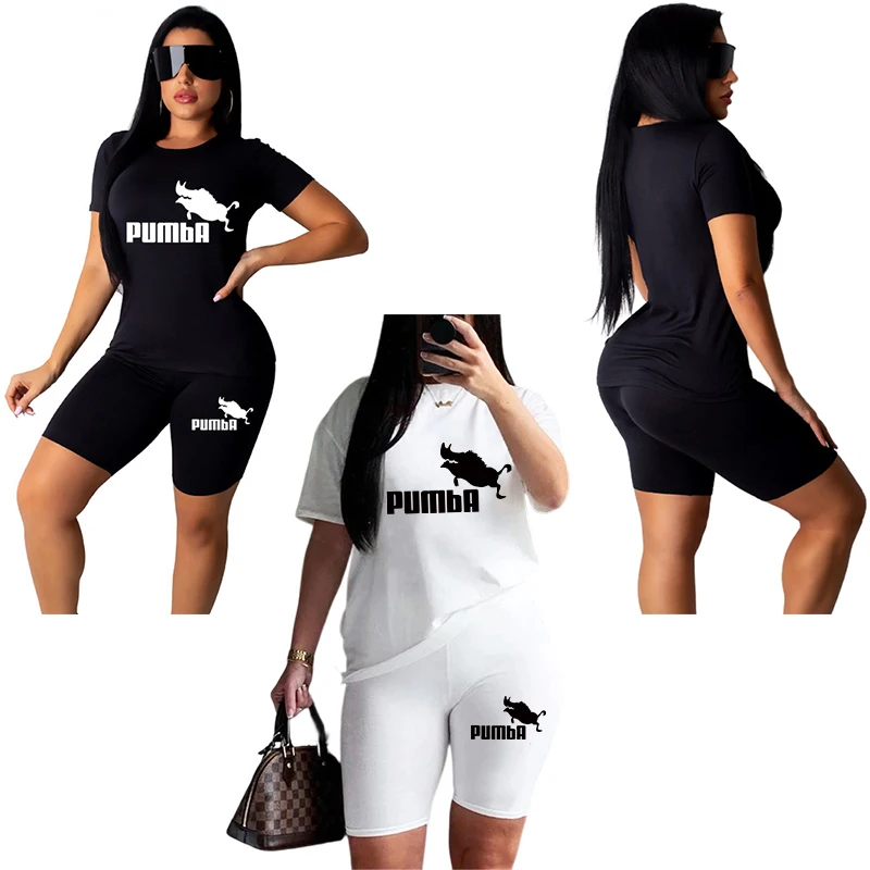 2023 Women Summer Sporty Set Two Piece O-Neck Tee Tops+Pencil Shorts for Gym Training Jogging Outfit Solid Color Print Logo
2023 Women Summer Sporty Set Two Piece O-Neck Tee Tops+Pencil Shorts for Gym Training Jogging Outfit Solid Color Print Logo