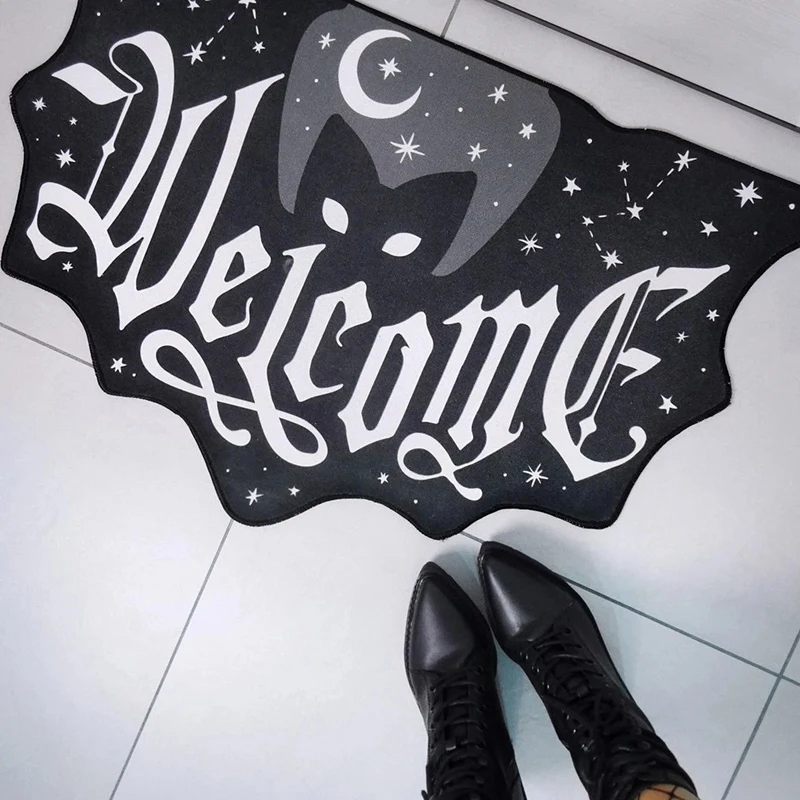 Gothic Black Cobwebs Carpet Bat Skull Floor Non-slip Mat Rug Doormat Carpet Bedroom Living Room Home Outdoor Decoration
Gothic Black Cobwebs Carpet Bat Skull Floor Non-slip Mat Rug Doormat Carpet Bedroom Living Room Home Outdoor Decoration