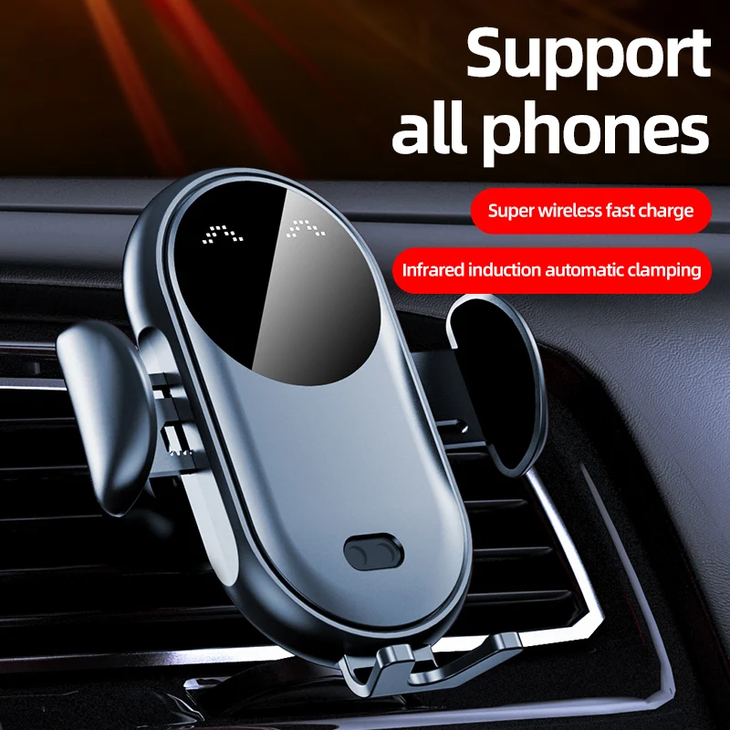 15W Qi Fast Gravity Car Wireless Charger Cradles Infrared Sensor Phone Holder Mount for IPhone 13 12 11 XR X 8 Samsung S20 S10
15W Qi Fast Gravity Car Wireless Charger Cradles Infrared Sensor Phone Holder Mount for IPhone 13 12 11 XR X 8 Samsung S20 S10