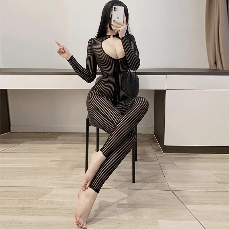 Полосатые прозрачные комбинезоны, женские эротические Прозрачные Комбинезоны на молнии, с открытой промежностью, сексуальный фетиш, комби...
Полосатые прозрачные комбинезоны, женские эротические Прозрачные Комбинезоны на молнии, с открытой промежностью, сексуальный фетиш, комби...