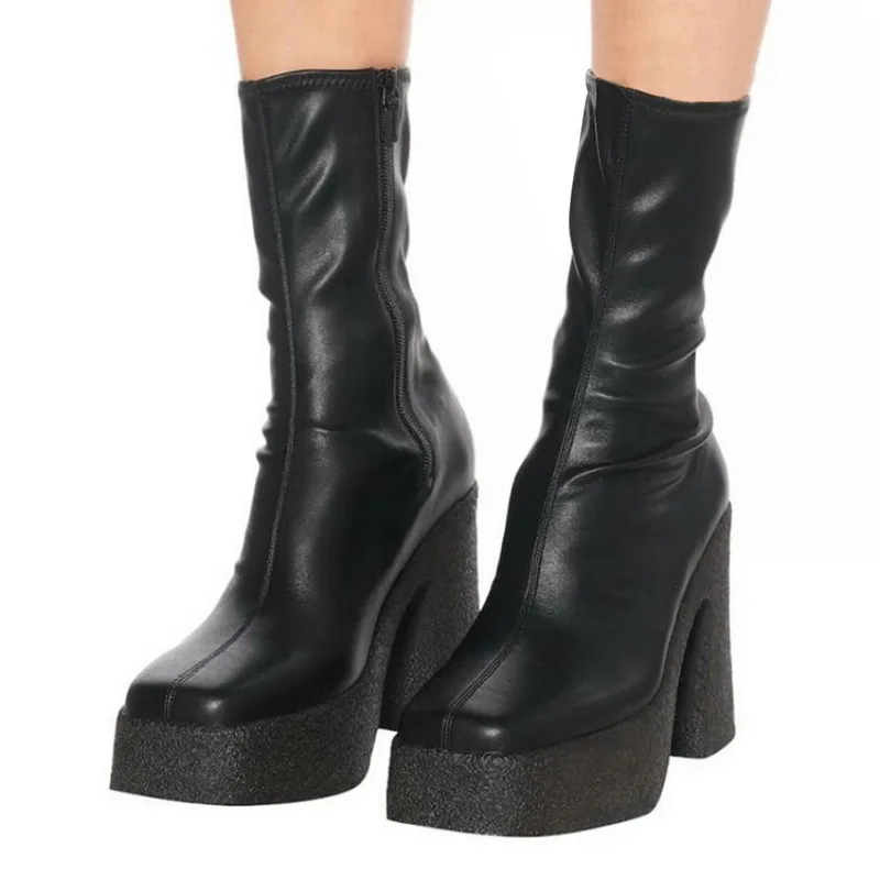 Fashion Warm Snow Boots Ladies Leather Shoes Winter Ladies Casual Shoes Botas Mujer Autumn Women's Ankle Boots Thick High Heels
Fashion Warm Snow Boots Ladies Leather Shoes Winter Ladies Casual Shoes Botas Mujer Autumn Women's Ankle Boots Thick High Heels