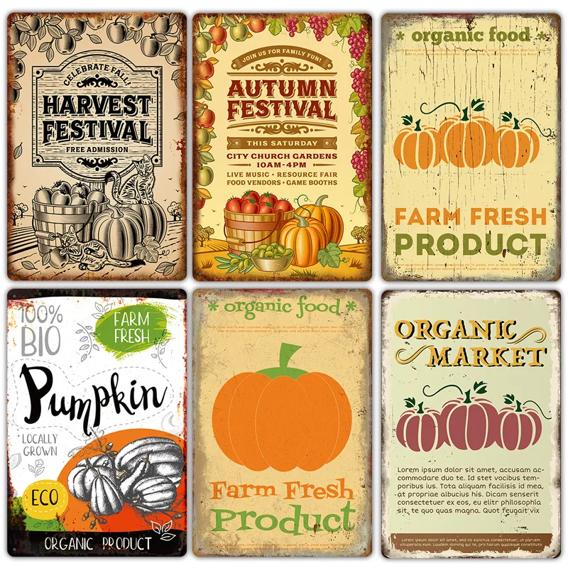 Halloween Pumpkins Series Plaques Metal Tin Sign Wall Art Posters Prints for Office Home Background Wall Decor
Halloween Pumpkins Series Plaques Metal Tin Sign Wall Art Posters Prints for Office Home Background Wall Decor