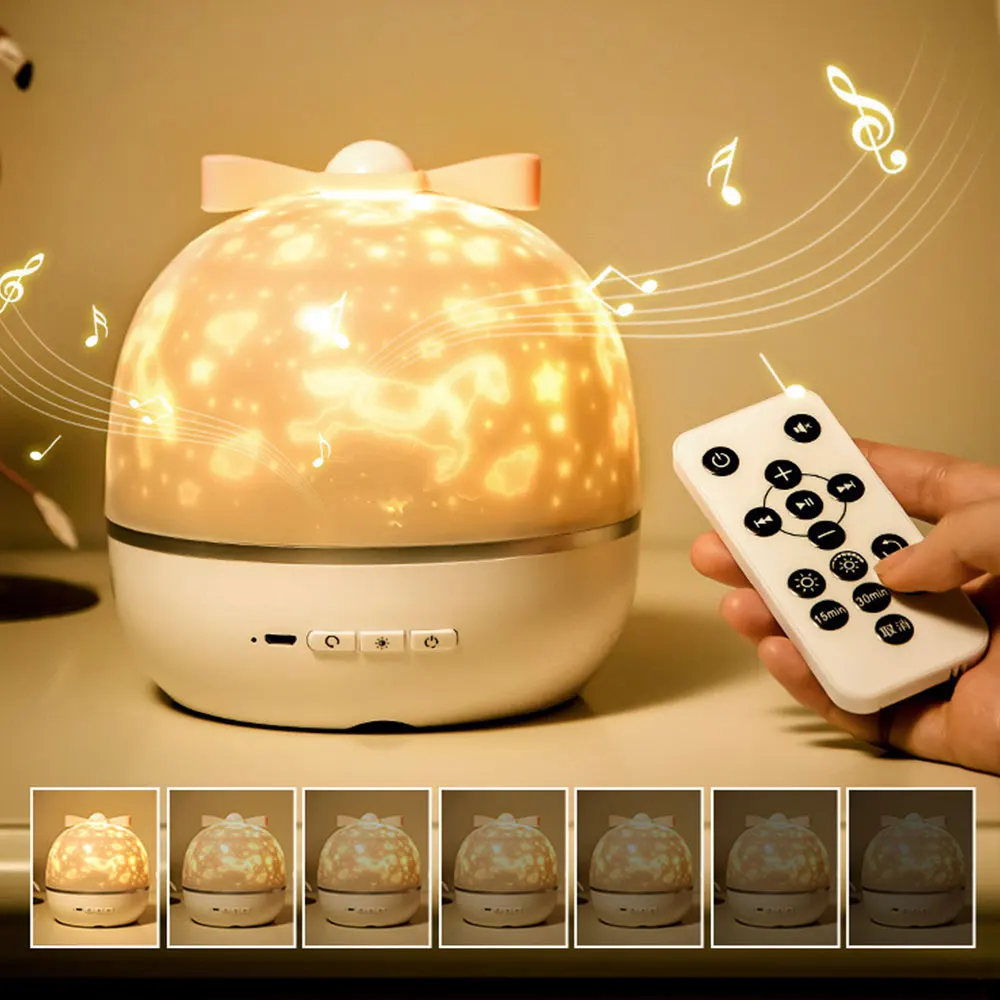 

2 in 1 Colorful Projector Lamp Night Light Universe Starry Sky Rotate LED Lamp Flashing Star Kids Baby Gift USB Powered lampara