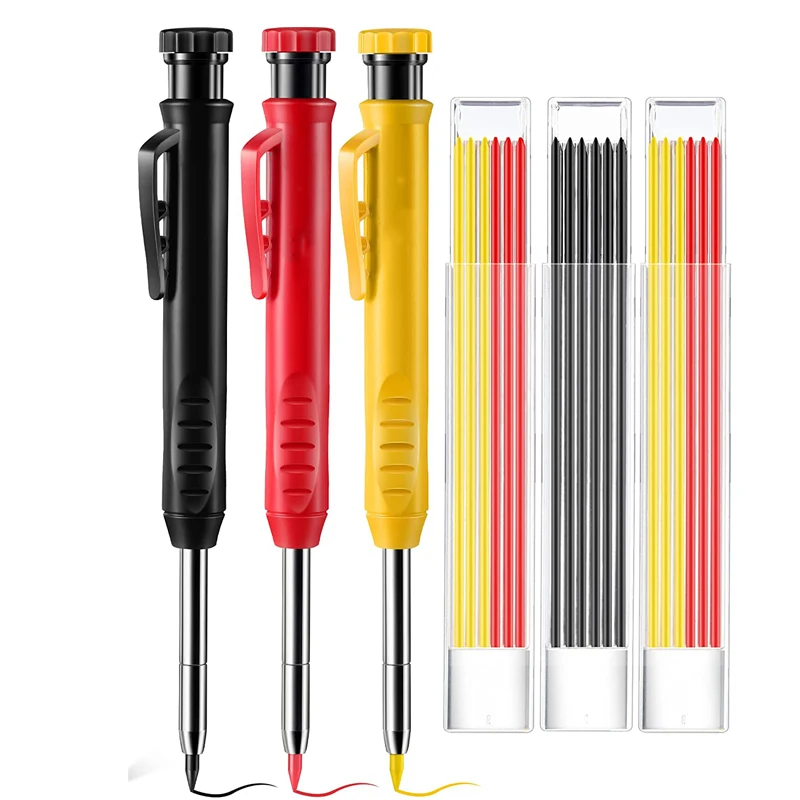 Zoecor Carpenter Pencil Set Mechanical 2.8MM Deep Hole Marking Woodworking Marking Pen Tool Built-in Sharpener Worker Architect
Zoecor Carpenter Pencil Set Mechanical 2.8MM Deep Hole Marking Woodworking Marking Pen Tool Built-in Sharpener Worker Architect
