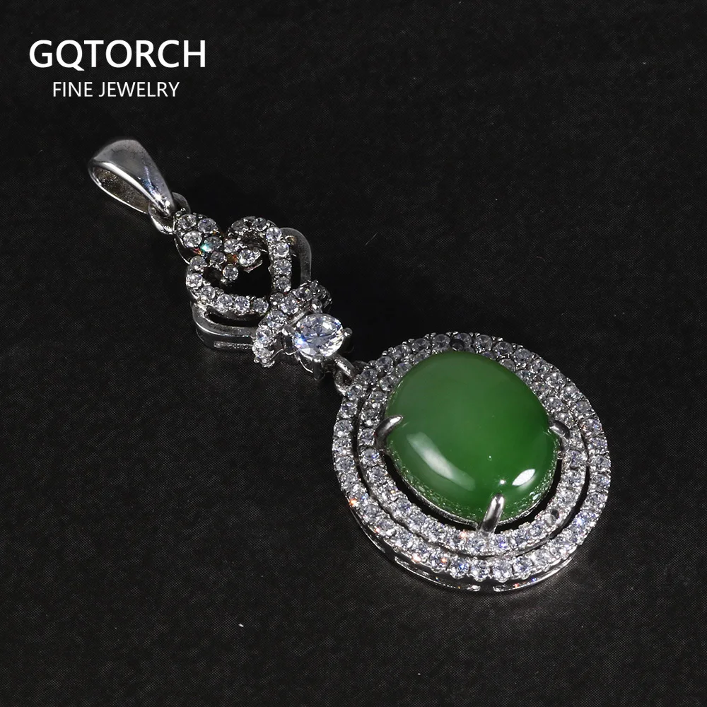 Natural Gemstone Jade Lucky Pendant Real Pure 925 Sterling Silver For Women Antique Retro Fashion Jewelry
Natural Gemstone Jade Lucky Pendant Real Pure 925 Sterling Silver For Women Antique Retro Fashion Jewelry