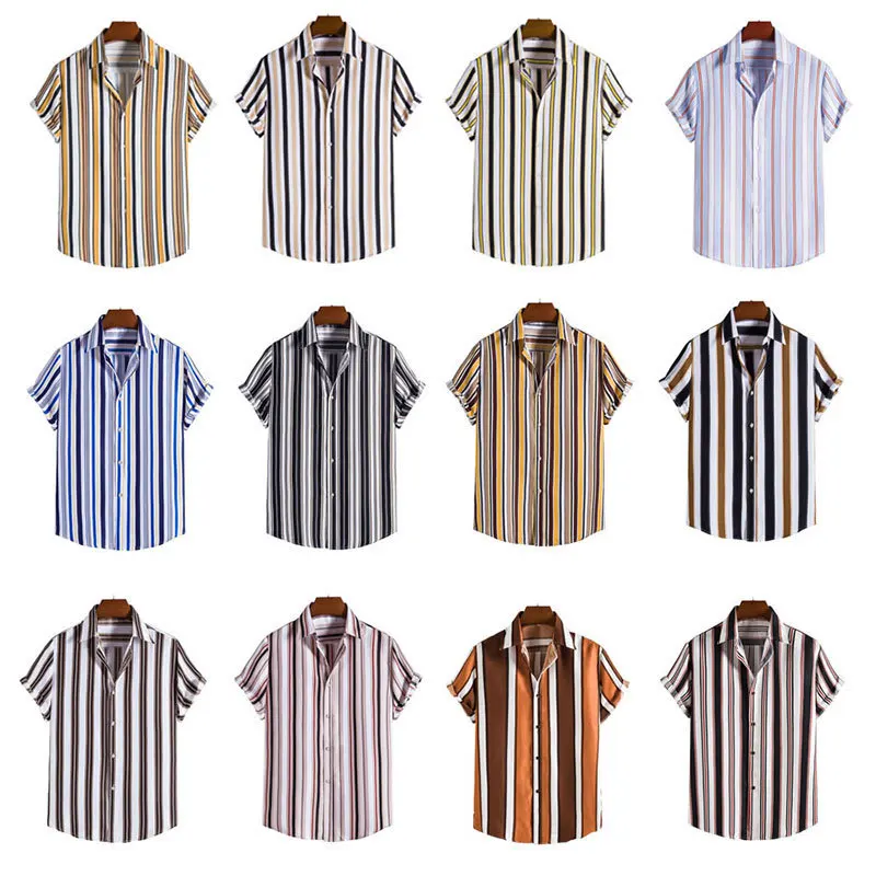 Men's Shirt Short-sleeved Summer Casual Men Shirt Loose Breathable Comfort Men's Striped Shirts Beach Shirts Men Clothing Gifts
Men's Shirt Short-sleeved Summer Casual Men Shirt Loose Breathable Comfort Men's Striped Shirts Beach Shirts Men Clothing Gifts