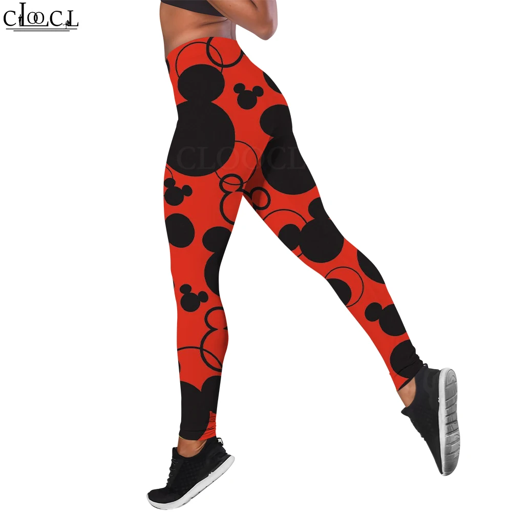 CLOOCL Women Sport Fitness Black Leggings Cartoon Mouse Head Printed Sports Pants Yoga Slim Tights Trousers for Women 
CLOOCL Women Sport Fitness Black Leggings Cartoon Mouse Head Printed Sports Pants Yoga Slim Tights Trousers for Women