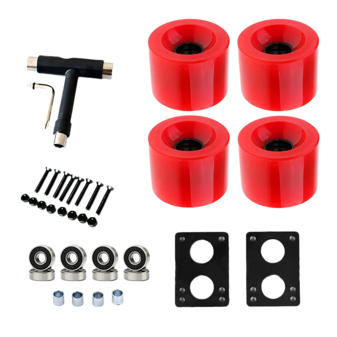 Top!-82A Skateboard Wheels Replacement With Bearings Longboard PU Wheels Cruiser Wheels Street Upgrade Replacement
Top!-82A Skateboard Wheels Replacement With Bearings Longboard PU Wheels Cruiser Wheels Street Upgrade Replacement
