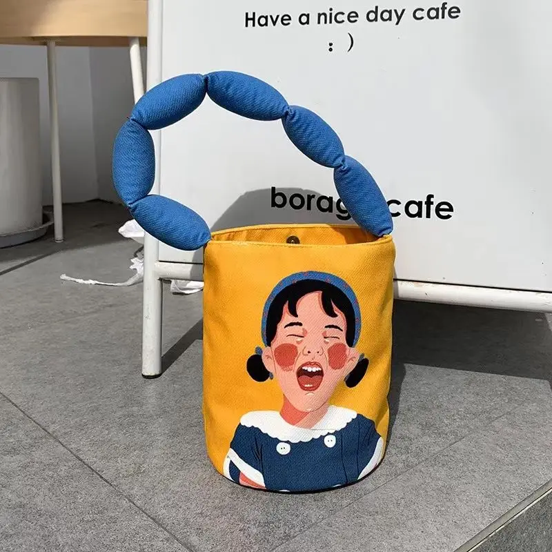 Cute Cartoon Graffiti Tote Bag for Women, Bucket-Shaped Shoulder Bag for Summer, Ins Casual Handbag for Daily Use
Cute Cartoon Graffiti Tote Bag for Women, Bucket-Shaped Shoulder Bag for Summer, Ins Casual Handbag for Daily Use