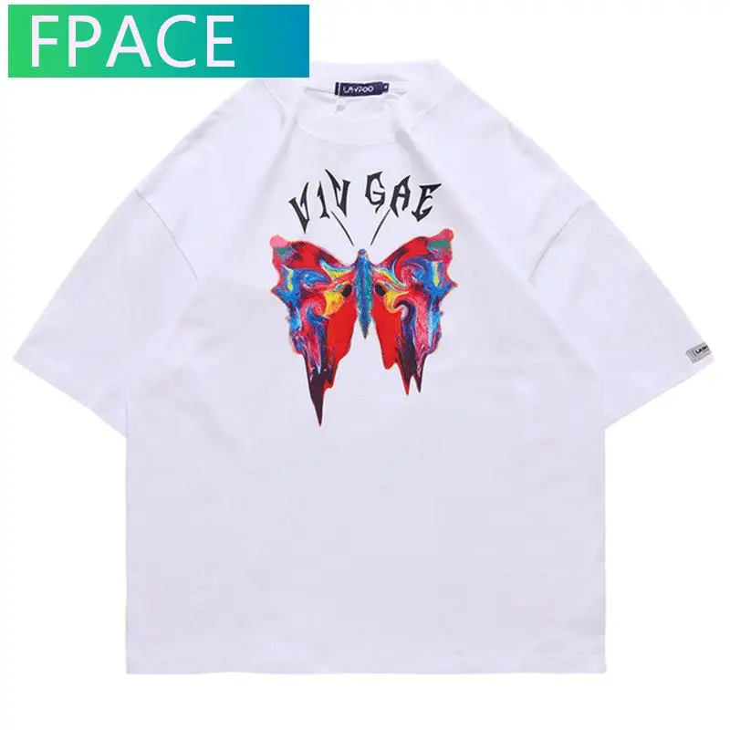 Special-Interest Design Street Butterfly Melting Print Short Sleeve T-shirt Cool Popular Brand Loose Men's Clothing Trendy Women
Special-Interest Design Street Butterfly Melting Print Short Sleeve T-shirt Cool Popular Brand Loose Men's Clothing Trendy Women