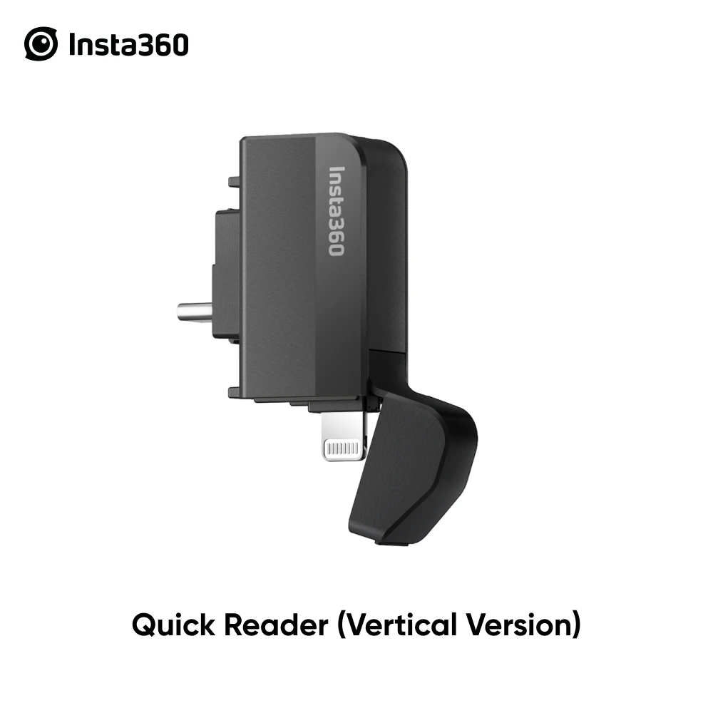 Insta360 Quick Reader Transfer Faster and Edit more Fluently- Vertical and Horizontal Version for ONE X2/ ONE R
Insta360 Quick Reader Transfer Faster and Edit more Fluently- Vertical and Horizontal Version for ONE X2/ ONE R