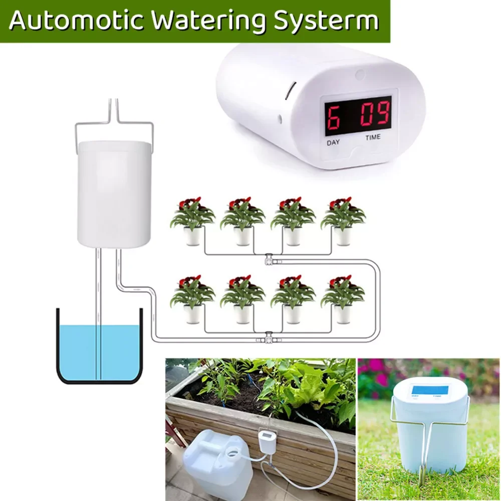 Intelligent Garden Automatic Watering Controller Flowers Plants Drip Irrigation Device Water Timer System Garden Supplies
Intelligent Garden Automatic Watering Controller Flowers Plants Drip Irrigation Device Water Timer System Garden Supplies