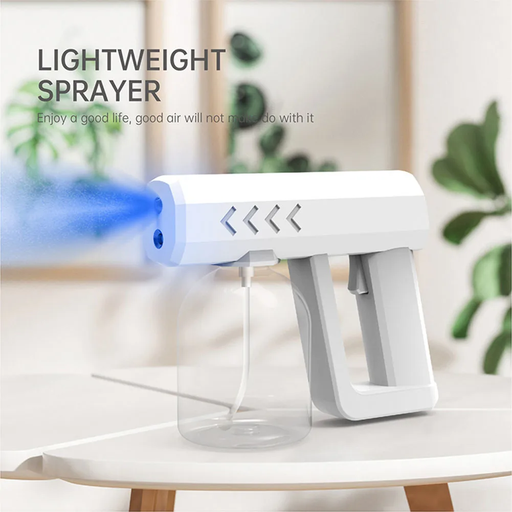1pc USB Rechargeable Handheld Disinfection Sprayer Gun Wireless Nano Blue Light Steam Spray Sterilization Gun Atomizer
1pc USB Rechargeable Handheld Disinfection Sprayer Gun Wireless Nano Blue Light Steam Spray Sterilization Gun Atomizer