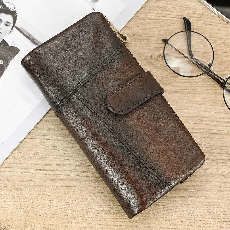 Newsbirds 2021 New Fashion Leather Long Wallet Men Women Retro Style Card Purse Clip Wallets Female Male Purse Christmas Gift
Newsbirds 2021 New Fashion Leather Long Wallet Men Women Retro Style Card Purse Clip Wallets Female Male Purse Christmas Gift
