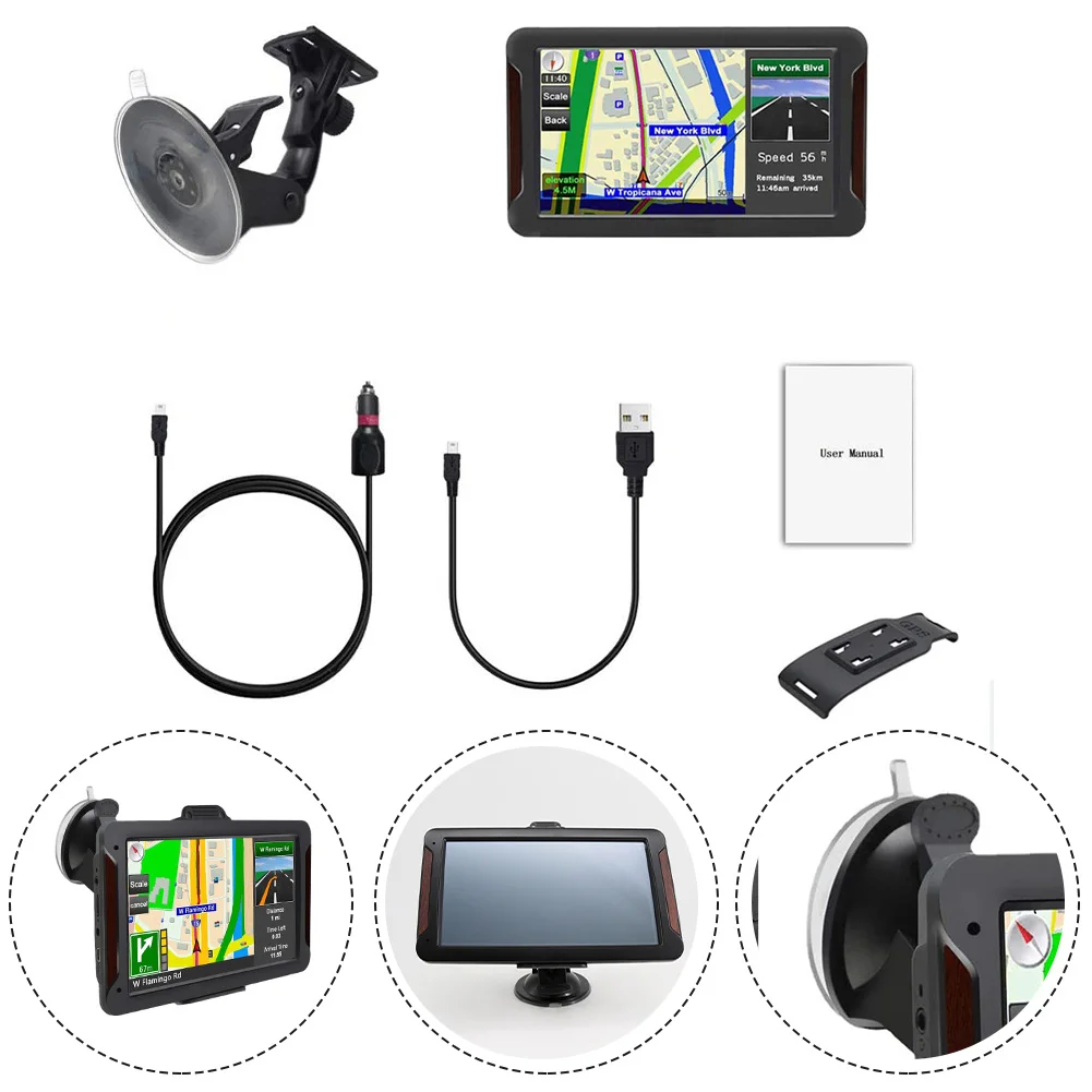7 Inch GPS SAT NAV Navigation HD Navigator 8GB For Truck Car HGV LGV Lorry Multiple Languages Sensitivity
7 Inch GPS SAT NAV Navigation HD Navigator 8GB For Truck Car HGV LGV Lorry Multiple Languages Sensitivity