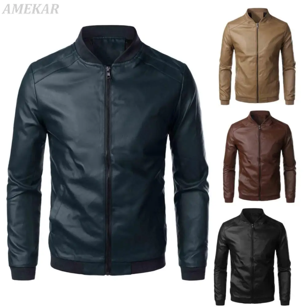 2022 Autumn Classic Design Leather Jackets For Men's Coat Stylish Luxury Waterproof Bomber Jackets Slim Fit Male Leather Jacket
2022 Autumn Classic Design Leather Jackets For Men's Coat Stylish Luxury Waterproof Bomber Jackets Slim Fit Male Leather Jacket
