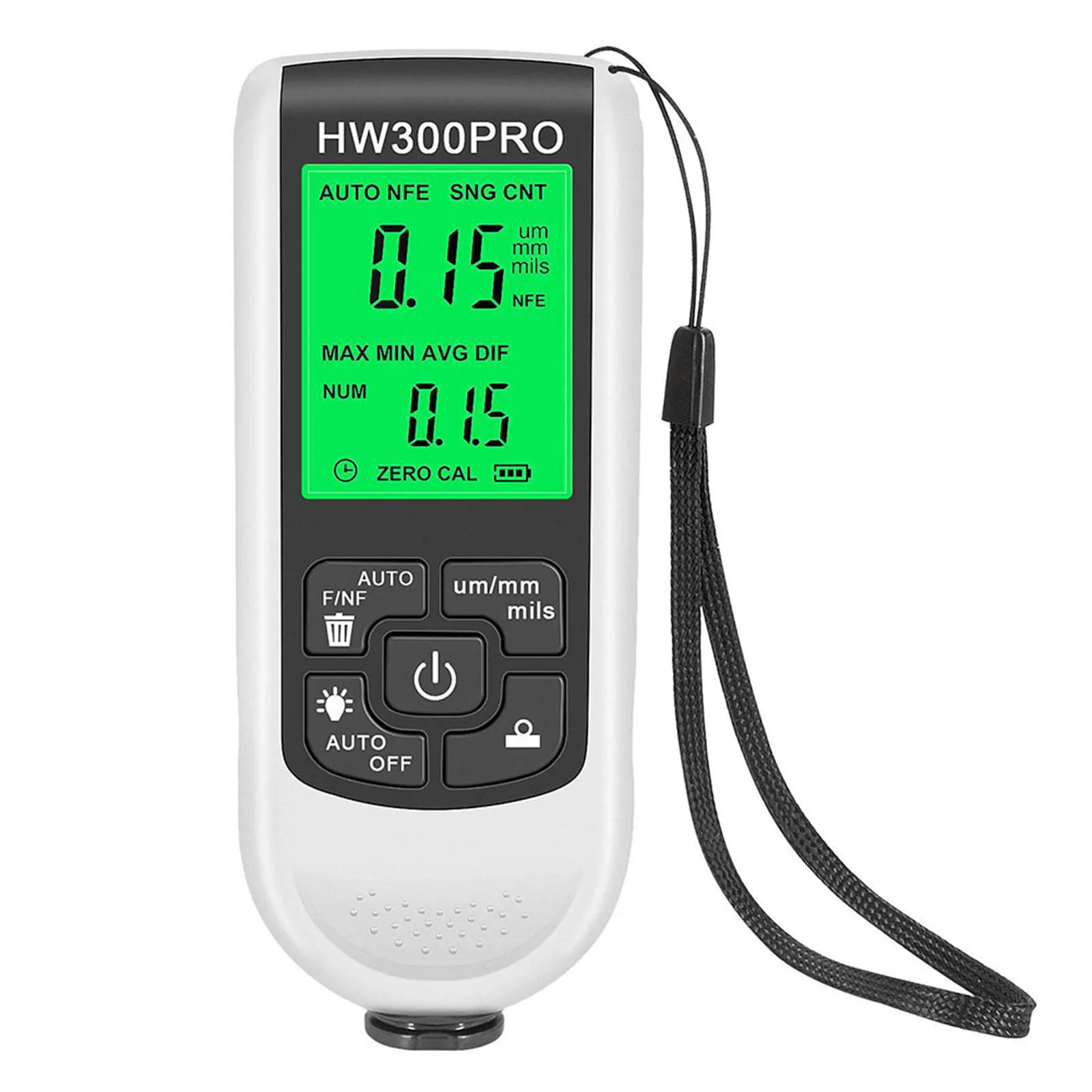 HW-300PRO High-precision Coating Thickness Gauge Anti-slip Paint Film Meter Dry Film Thickness Gauge Digital LCD Display
HW-300PRO High-precision Coating Thickness Gauge Anti-slip Paint Film Meter Dry Film Thickness Gauge Digital LCD Display