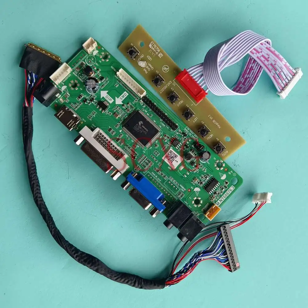 DIY Kit For B101AW03 V0 LED LCD Matrix Controller Board 10.1" 60Hz LVDS 40 Pins DVI VGA HDMI-Compatible Laptops 1024*600
DIY Kit For B101AW03 V0 LED LCD Matrix Controller Board 10.1" 60Hz LVDS 40 Pins DVI VGA HDMI-Compatible Laptops 1024*600