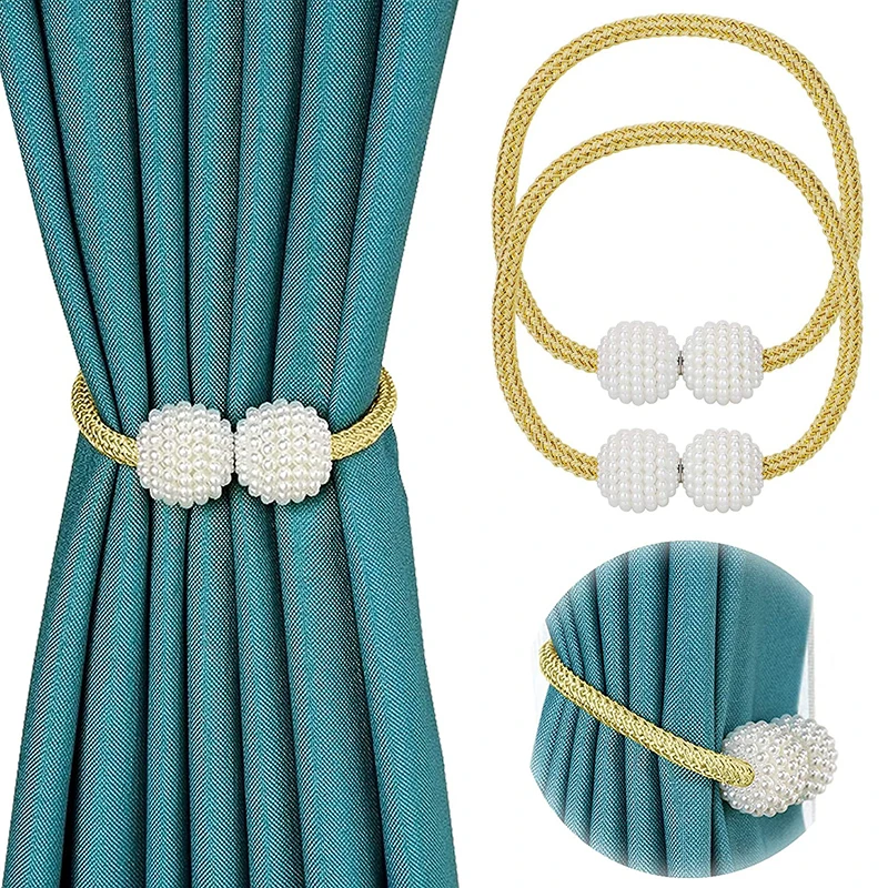 1Pc Pearl Magnetic Curtain Clip Tieback Home Decor Buckle Curtain Holder Hanging Ball Rope Straps Holdbacks Room Accessories
1Pc Pearl Magnetic Curtain Clip Tieback Home Decor Buckle Curtain Holder Hanging Ball Rope Straps Holdbacks Room Accessories