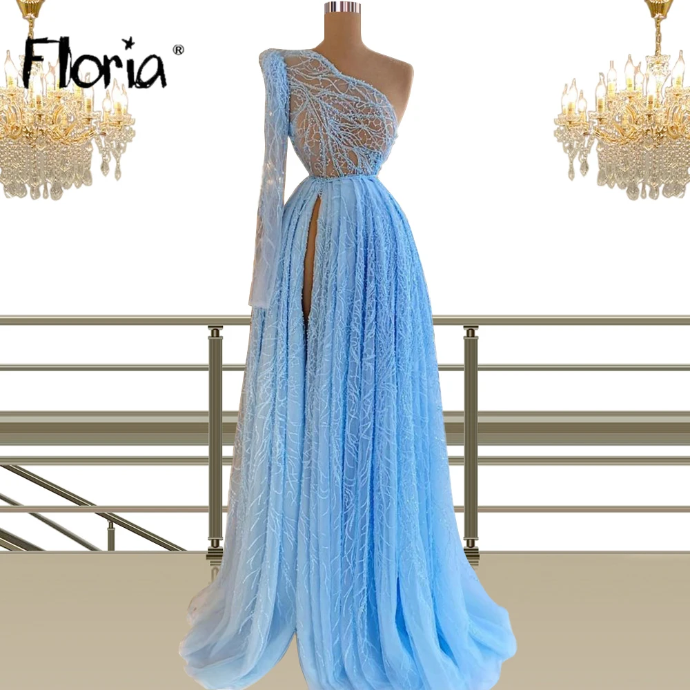 Floria One-Shoulder Light Blue Prom Dresses for Women Party Ball Gowns Girls Quinceanera Dress Long Formal Clothing CXF67
Floria One-Shoulder Light Blue Prom Dresses for Women Party Ball Gowns Girls Quinceanera Dress Long Formal Clothing CXF67