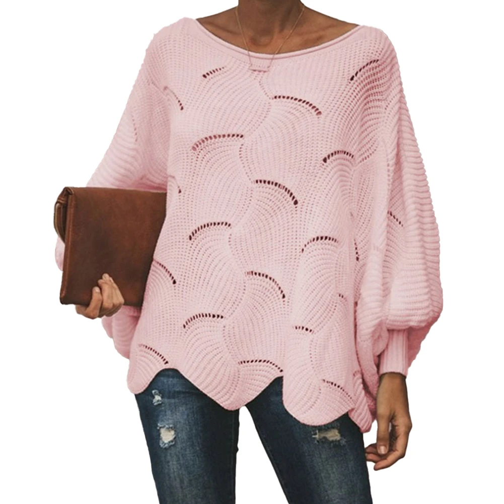 Women Autumn Loose Knited Crew Neck Hollow Out Sweater Thin Knitwear Jumper Baggy Top Plus Size Solid Fashion Sweet Sweater Top
Women Autumn Loose Knited Crew Neck Hollow Out Sweater Thin Knitwear Jumper Baggy Top Plus Size Solid Fashion Sweet Sweater Top