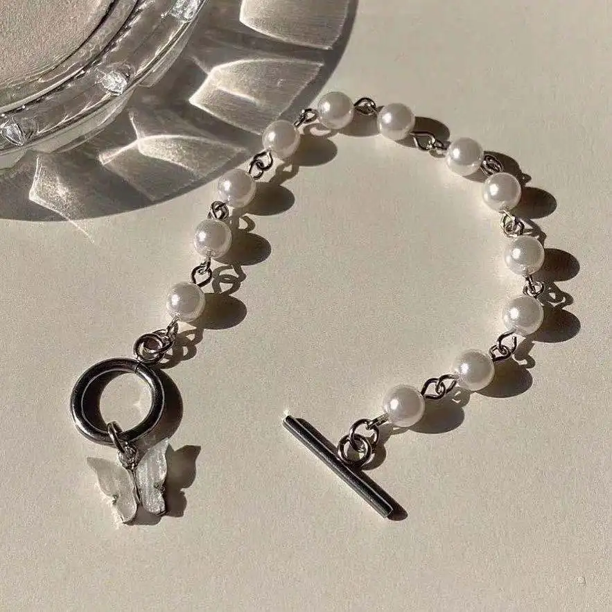 Japanese And Korean INS Super Fairy Butterfly Pendant Pearl Bracelet For Women Chain Bracelet Lady's Birthday Jewelry Gift
Japanese And Korean INS Super Fairy Butterfly Pendant Pearl Bracelet For Women Chain Bracelet Lady's Birthday Jewelry Gift