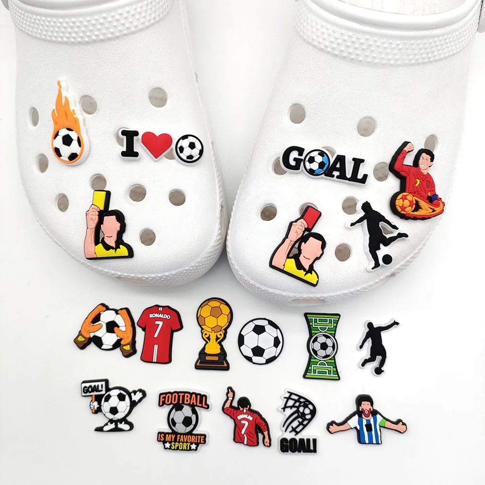 26Pcs Shoe Charms Football Player Cristiano Ronaldo Messi DIY Sandals Jibbitz Decration Crocs DIY Sandals Shoe Accessories
26Pcs Shoe Charms Football Player Cristiano Ronaldo Messi DIY Sandals Jibbitz Decration Crocs DIY Sandals Shoe Accessories