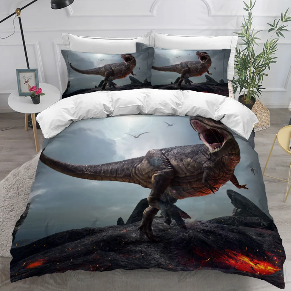 Set King queen Size Scary Predator Soft Polyester Quilt Cover 3D Dinosaur Duvet Cover Jurassic World Battle 3 Piece Bedding Set
Set King queen Size Scary Predator Soft Polyester Quilt Cover 3D Dinosaur Duvet Cover Jurassic World Battle 3 Piece Bedding Set